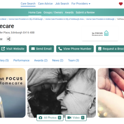 care services award Edinburgh
